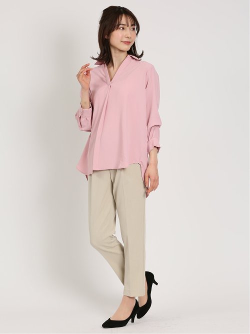 ヴィンテージポプリン スキッパーシャツチュニック