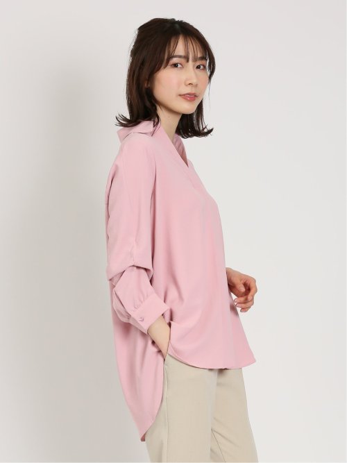 ヴィンテージポプリン スキッパーシャツチュニック