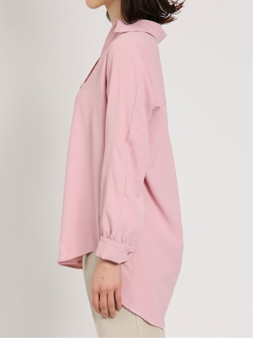 ヴィンテージポプリン スキッパーシャツチュニック