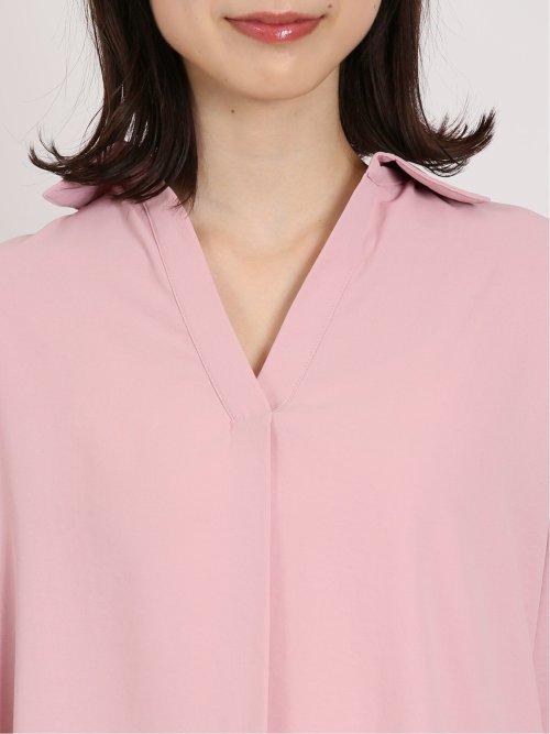 ヴィンテージポプリン スキッパーシャツチュニック