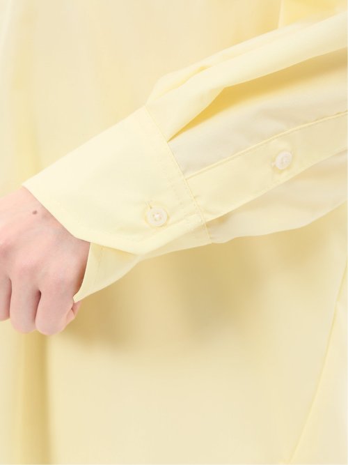 レギュラーカラー 長袖コクーンブラウス