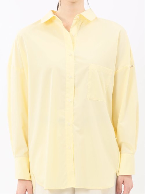 レギュラーカラー 長袖コクーンブラウス