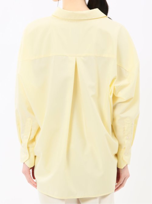 レギュラーカラー 長袖コクーンブラウス