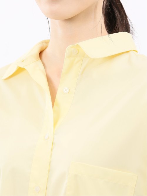 レギュラーカラー 長袖コクーンブラウス