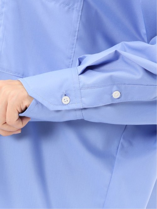 レギュラーカラー 長袖コクーンブラウス