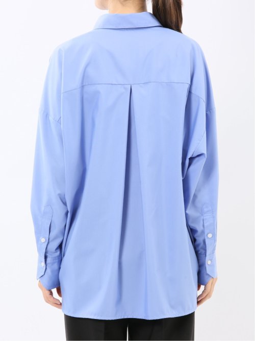 レギュラーカラー 長袖コクーンブラウス