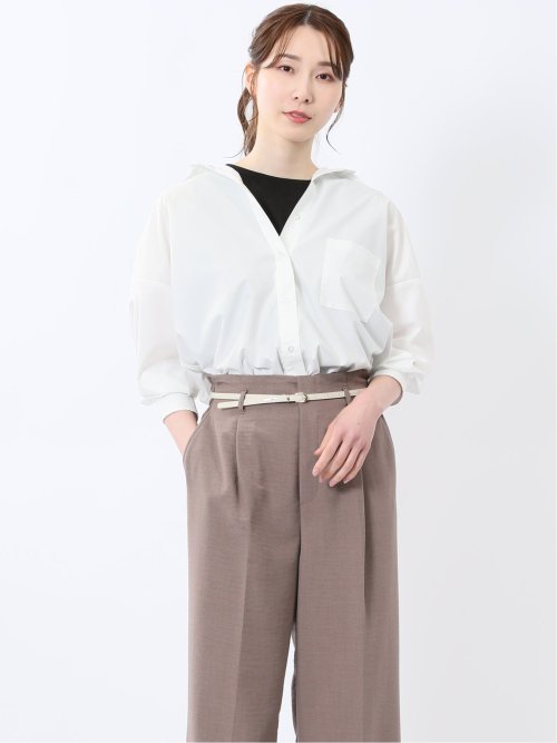 【cccmalie シーマリー】 ラグラン長袖ブラウス（white） cccmalie シーマリー】 ラグラン長袖ブラウス（white）