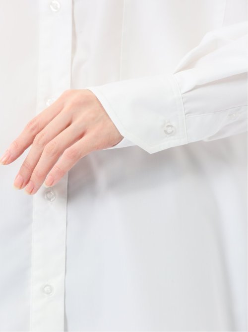 レギュラーカラー 長袖コクーンブラウス