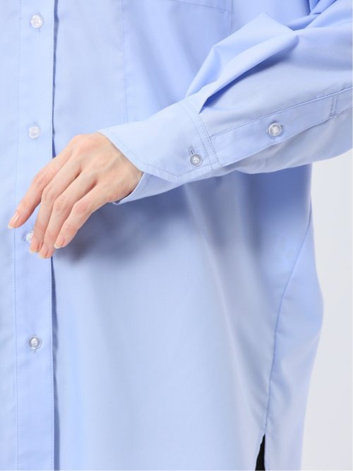 レギュラーカラー 長袖コクーンブラウス