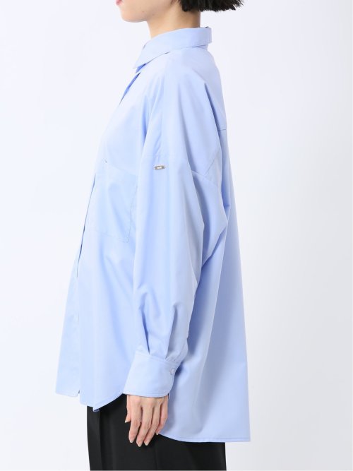 レギュラーカラー 長袖コクーンブラウス