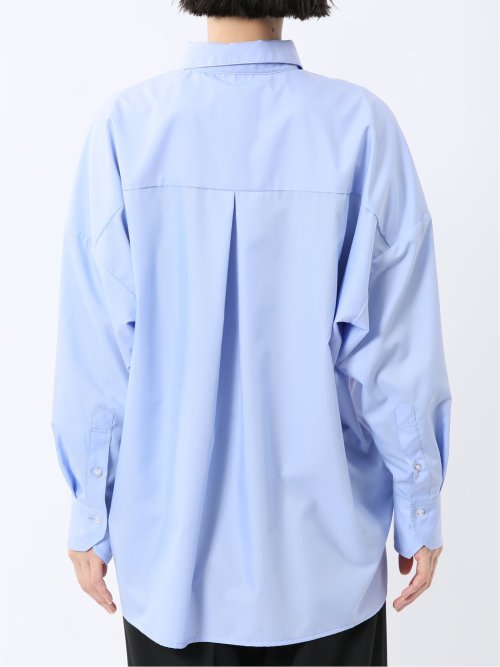 レギュラーカラー 長袖コクーンブラウス