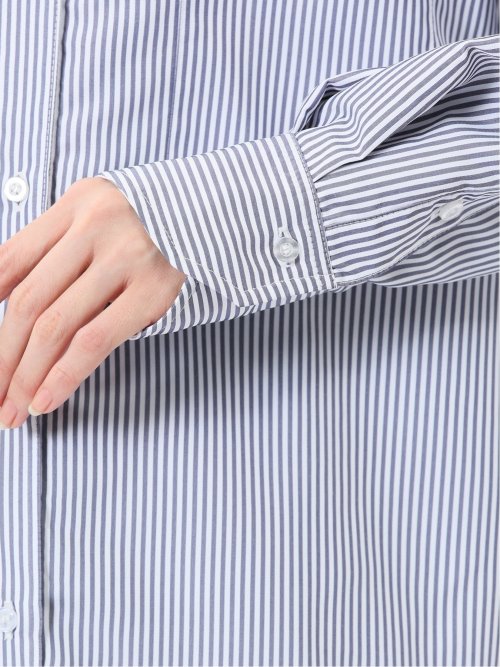 レギュラーカラー 長袖コクーンブラウス