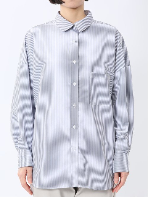 レギュラーカラー 長袖コクーンブラウス