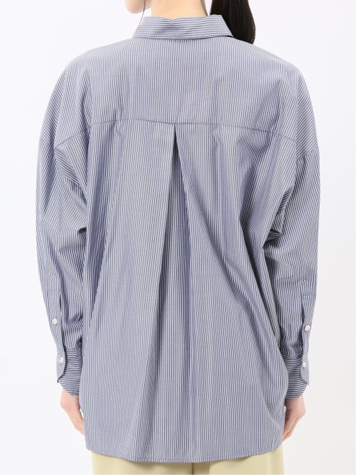 レギュラーカラー 長袖コクーンブラウス