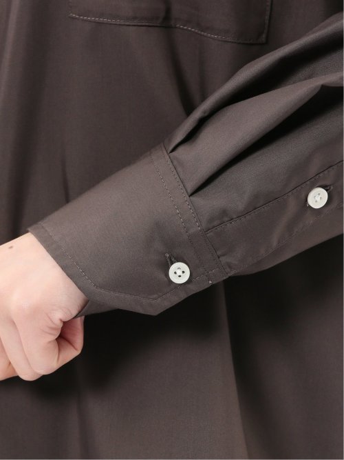 レギュラーカラー 長袖コクーンブラウス