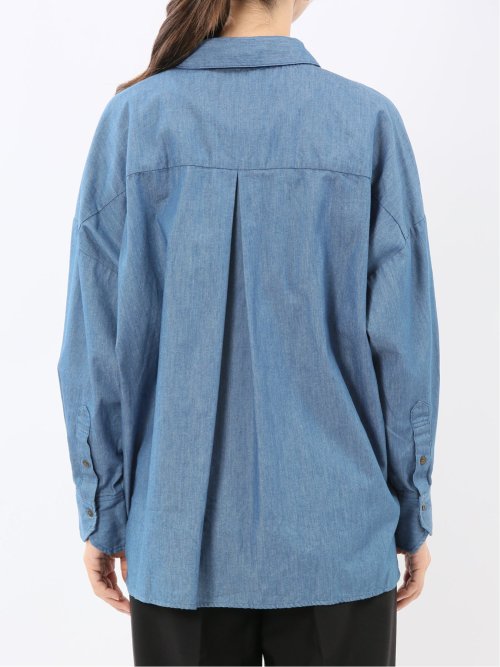 レギュラーカラー 長袖コクーンブラウス