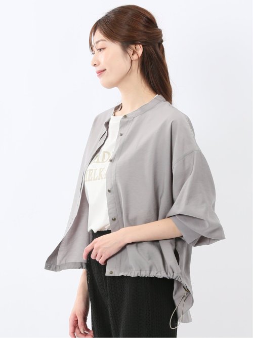 シアーワッシャー シャツ ブルゾン