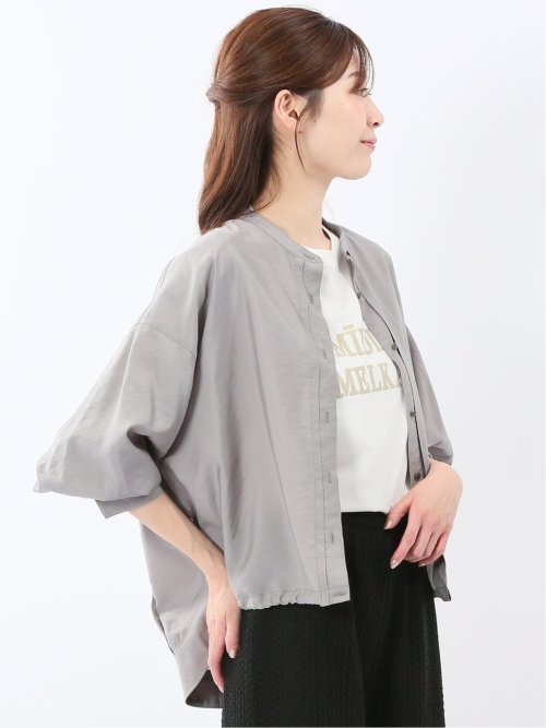 シアーワッシャー シャツ ブルゾン