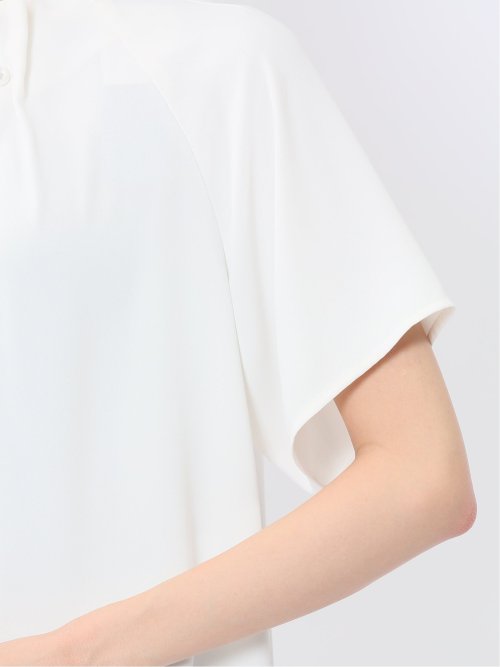 タックパール 半袖プルオーバーブラウス