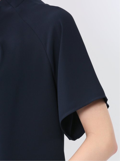 タックパール 半袖プルオーバーブラウス