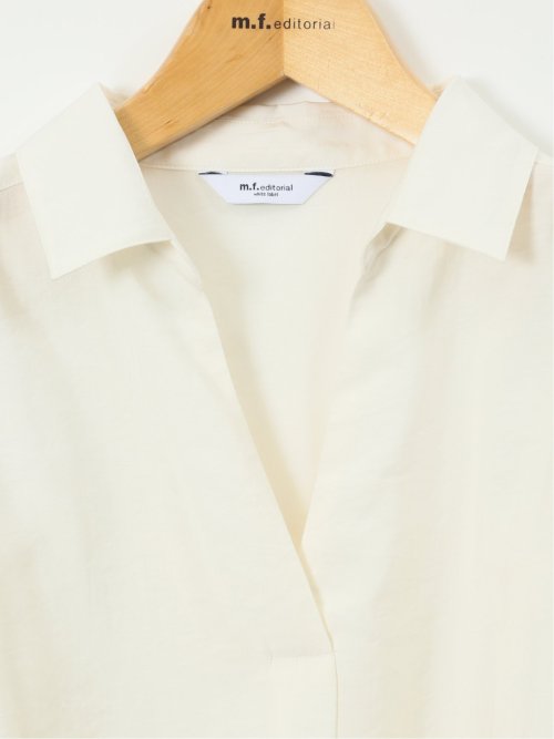 シアーワッシャー プルオーバーシャツチュニック