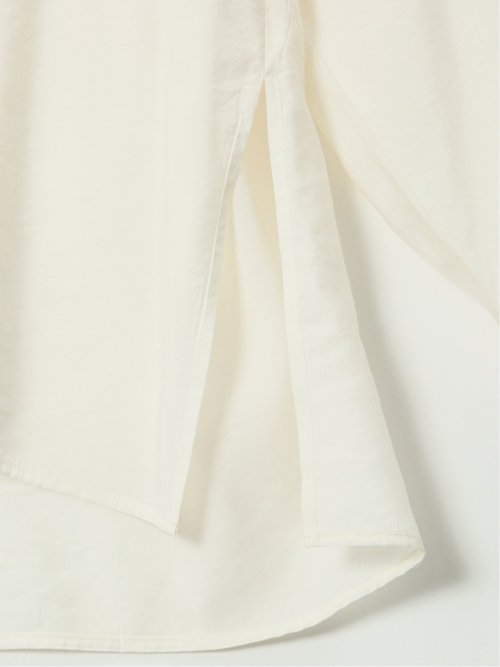 シアーワッシャー プルオーバーシャツチュニック