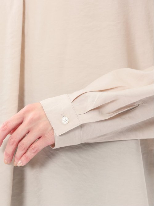 シアーワッシャー プルオーバーシャツチュニック