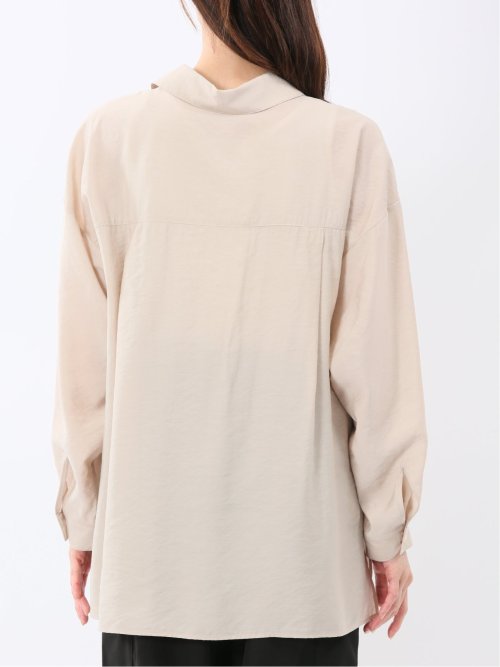シアーワッシャー プルオーバーシャツチュニック