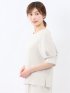トリアセライク 半袖 プルオーバーブラウス(セットアップ可能)