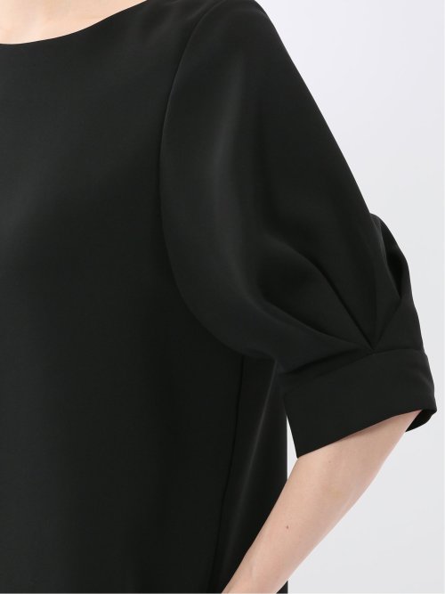 トリアセライク 半袖 プルオーバーブラウス(セットアップ可能)