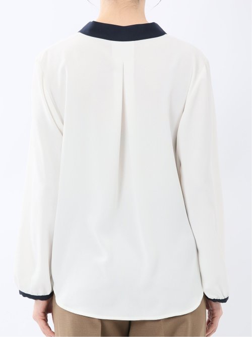 スカーフタイ プルオーバーブラウス