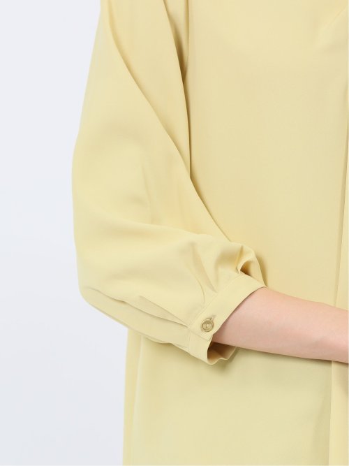 Vネック 7分袖プルオーバーブラウス