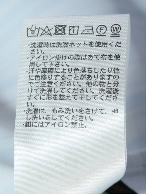 プリント キーネック 7分袖プルオーバーブラウス