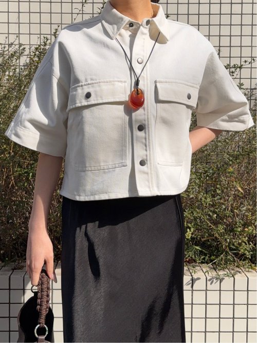 ドロー/DRAW Wフラップデニムシャツ