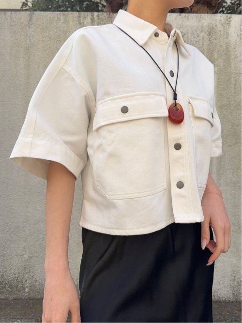 ドロー/DRAW Wフラップデニムシャツ