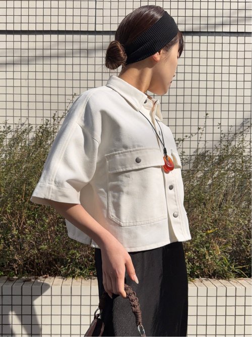 ドロー/DRAW Wフラップデニムシャツ