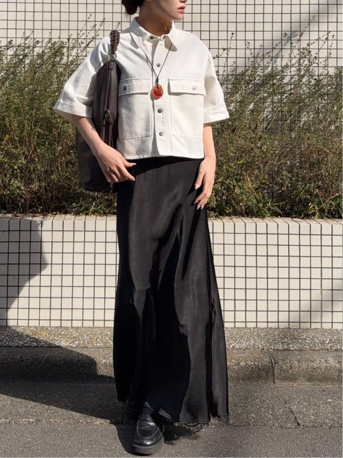 ドロー/DRAW Wフラップデニムシャツ