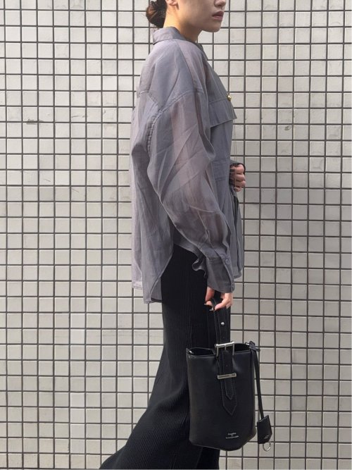 ドロー/DRAW シアー オーバーシャツ