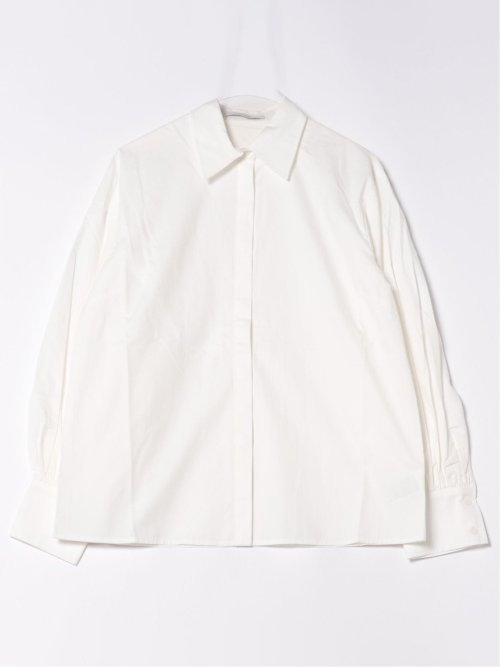 ドロー/DRAW 綿100% ボリューム袖 ブラウス