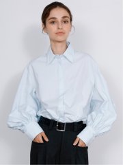 ドロー/DRAW 綿100% ボリューム袖 ブラウス