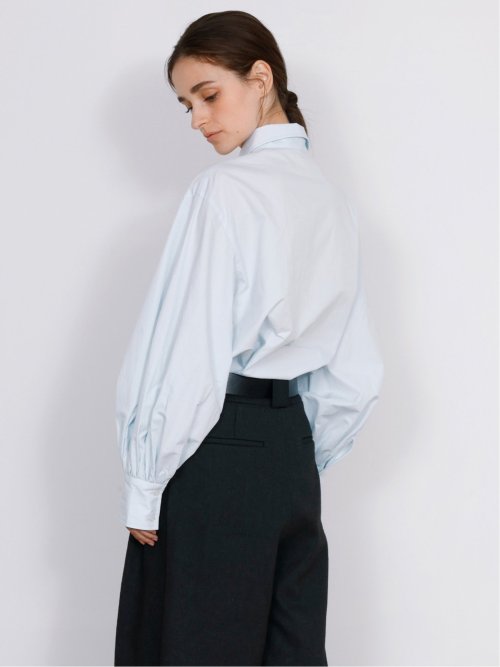 ドロー/DRAW 綿100% ボリューム袖 ブラウス