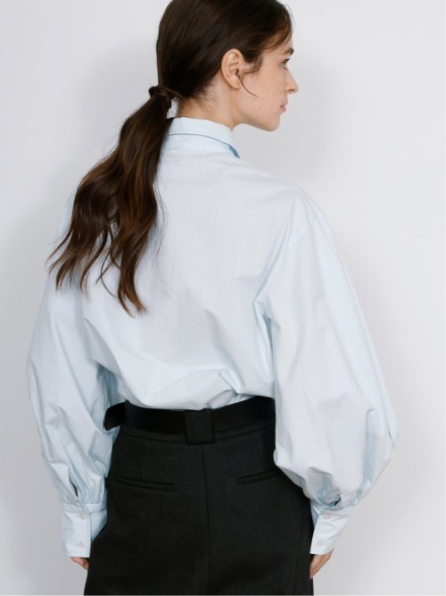 ドロー/DRAW 綿100% ボリューム袖 ブラウス