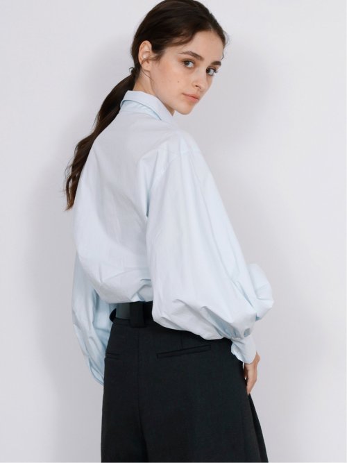 ドロー/DRAW 綿100% ボリューム袖 ブラウス