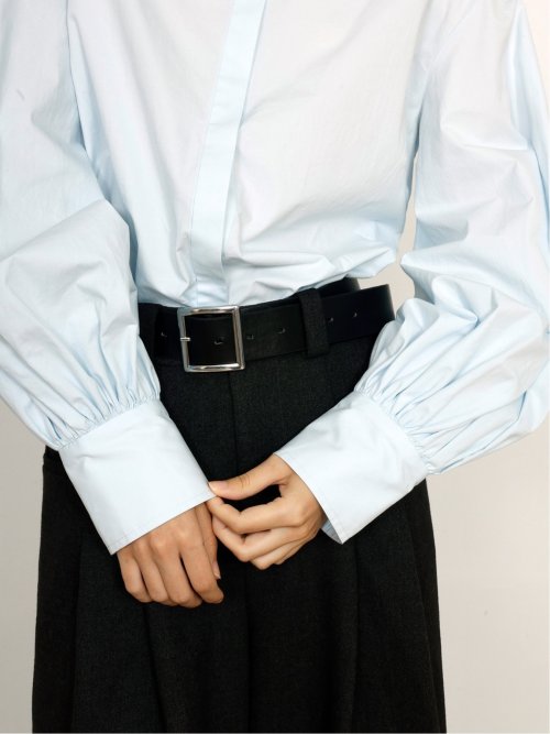 ドロー/DRAW 綿100% ボリューム袖 ブラウス