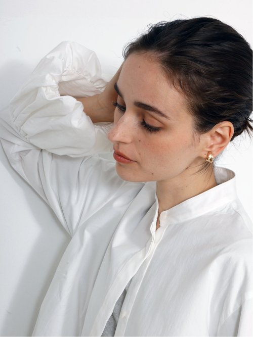 ドロー/DRAW 綿100% バルーン袖 ブラウス