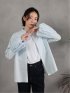 ドロー/DRAW 綿100% バルーン袖 ブラウス