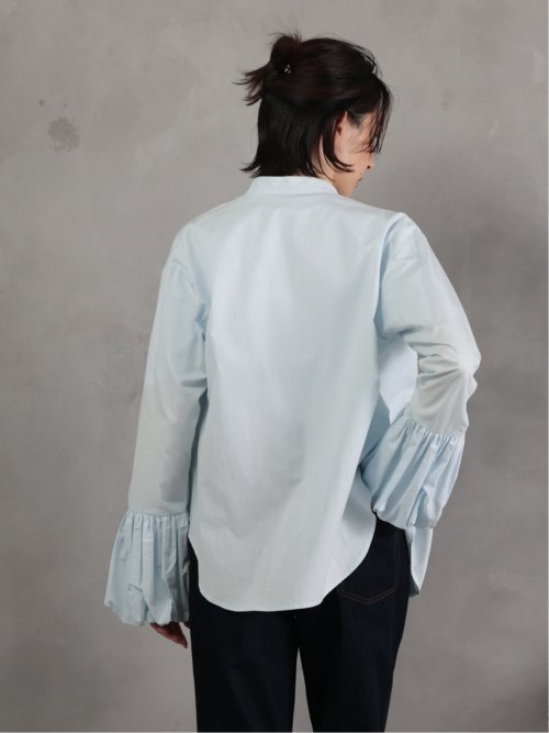 ドロー/DRAW 綿100% バルーン袖 ブラウス