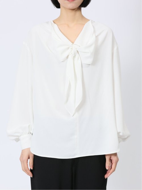 リボン プルオーバーチュニック