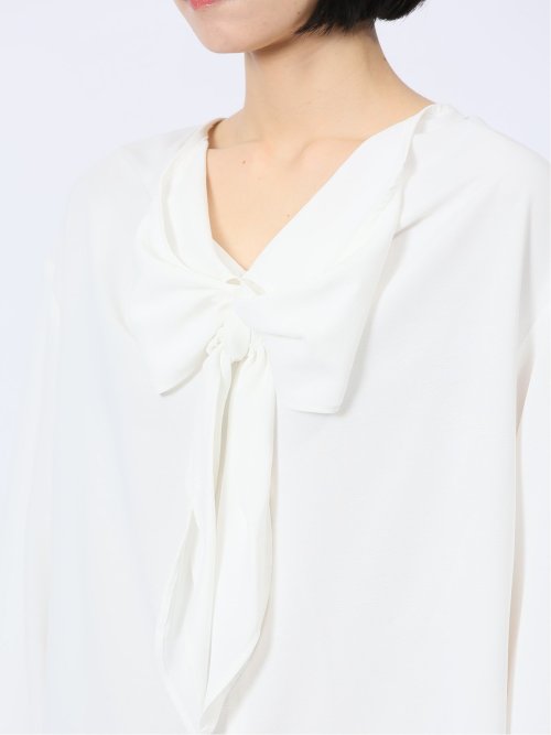 リボン プルオーバーチュニック