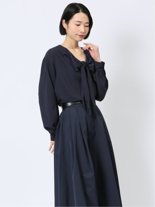 リボン プルオーバーチュニック